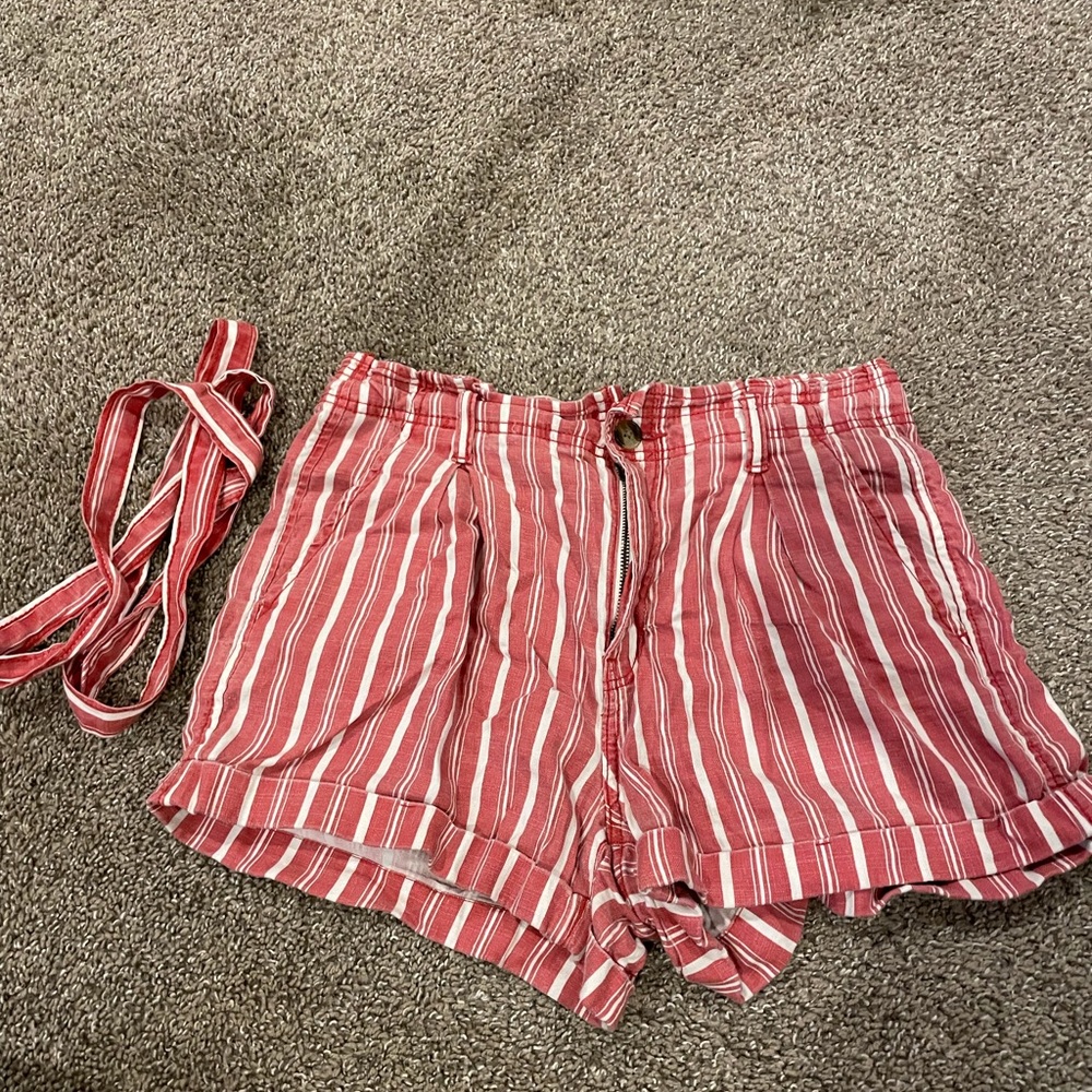 American eagle fitted striped shorts